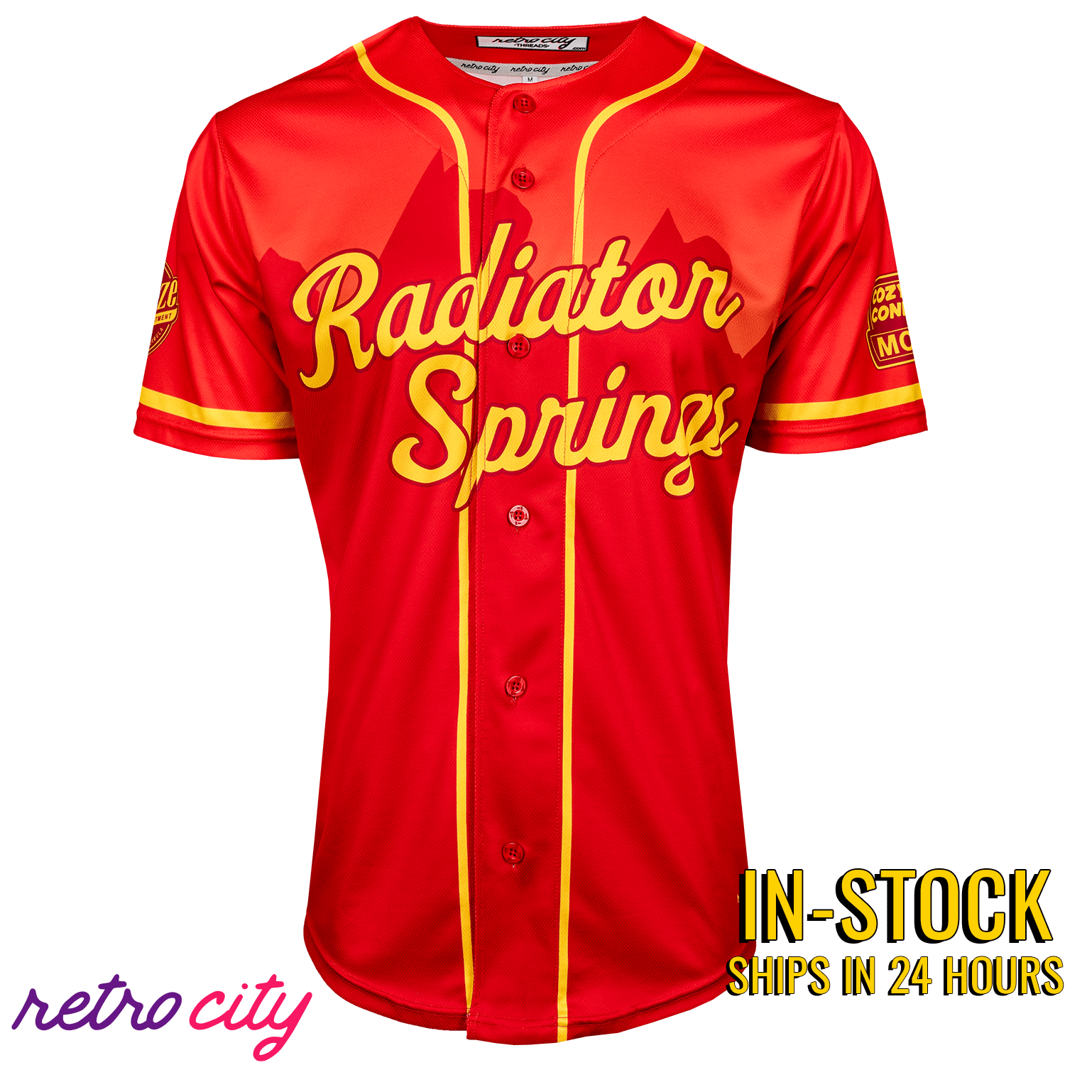 radiator springs disney cars movie baseball jersey in stock 1 min radiator springs disney cars movie baseball jersey in stock 1 min